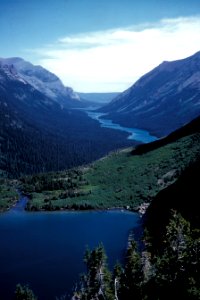 Glacier Landforms U-Shaped Valley, Glacier National Park (29397459594)