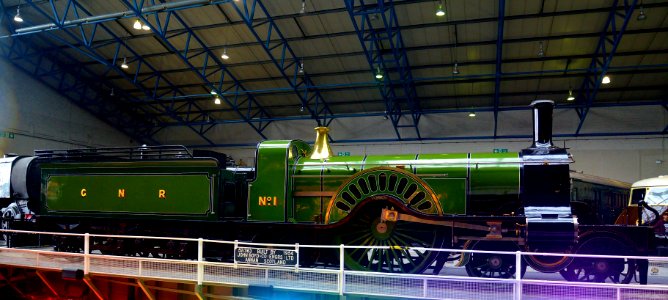 Great Northern Railway No1 Class Stirling Single Locomotive, National Railway Museum, York, Yorkshire (48065376403)