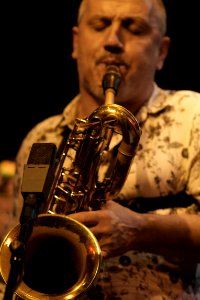 Henri Texier Hope Quartet, 30 november 2013 BIM Amsterdam - François Corneloup (51229923643)