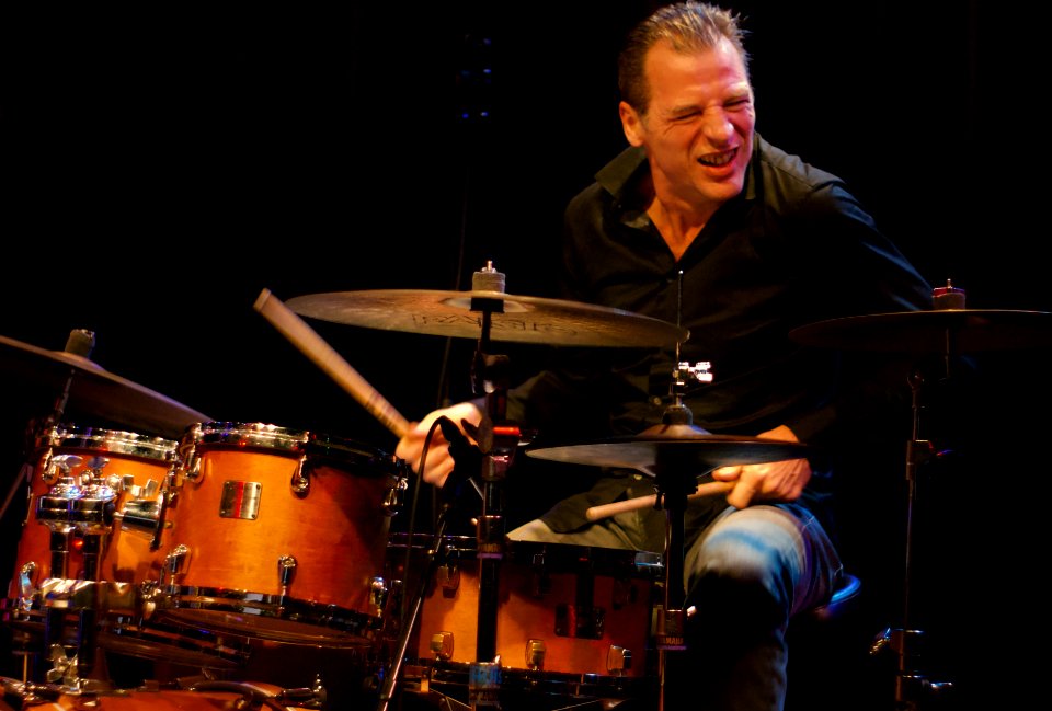 Henri Texier Hope Quartet, 30 november 2013 BIM Amsterdam - Louis Moutin (51229711576)