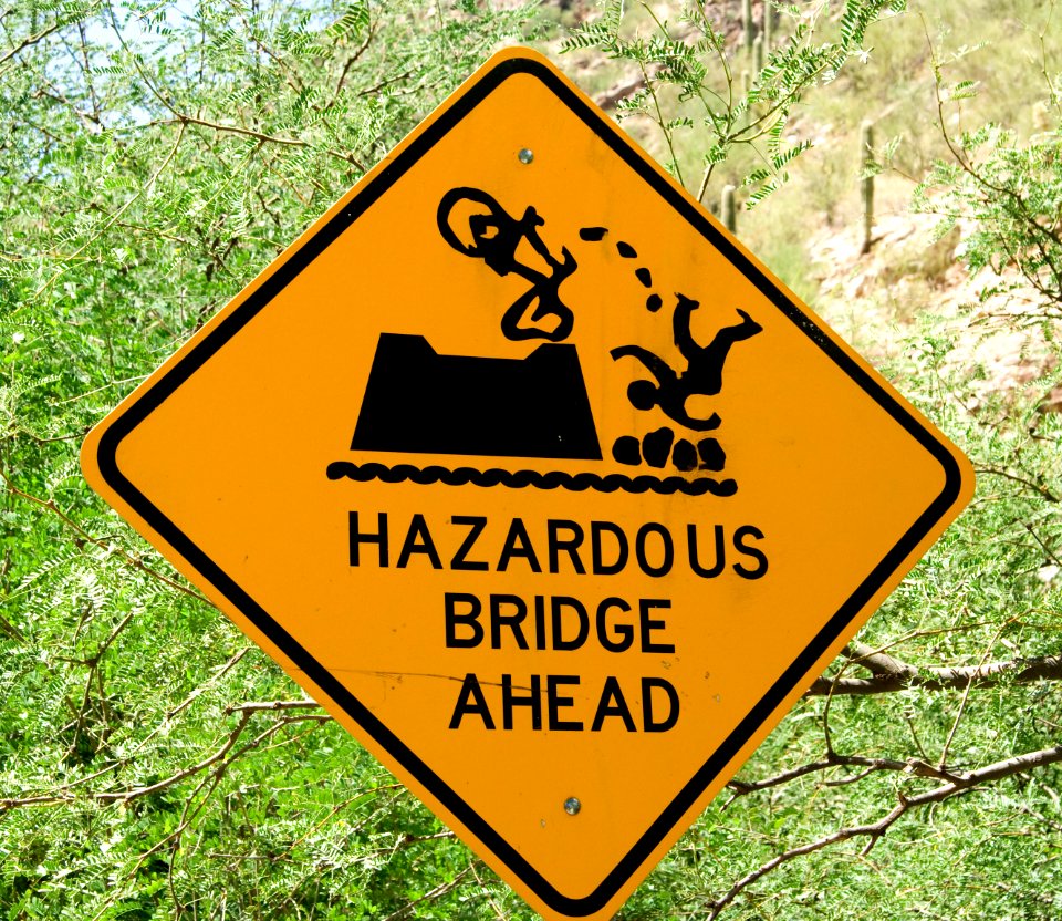 Hazardous Bridge Sign (24527782087)