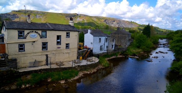 Helwith Bridge Inn and the River Ribble, Yorkshire (34579802532)