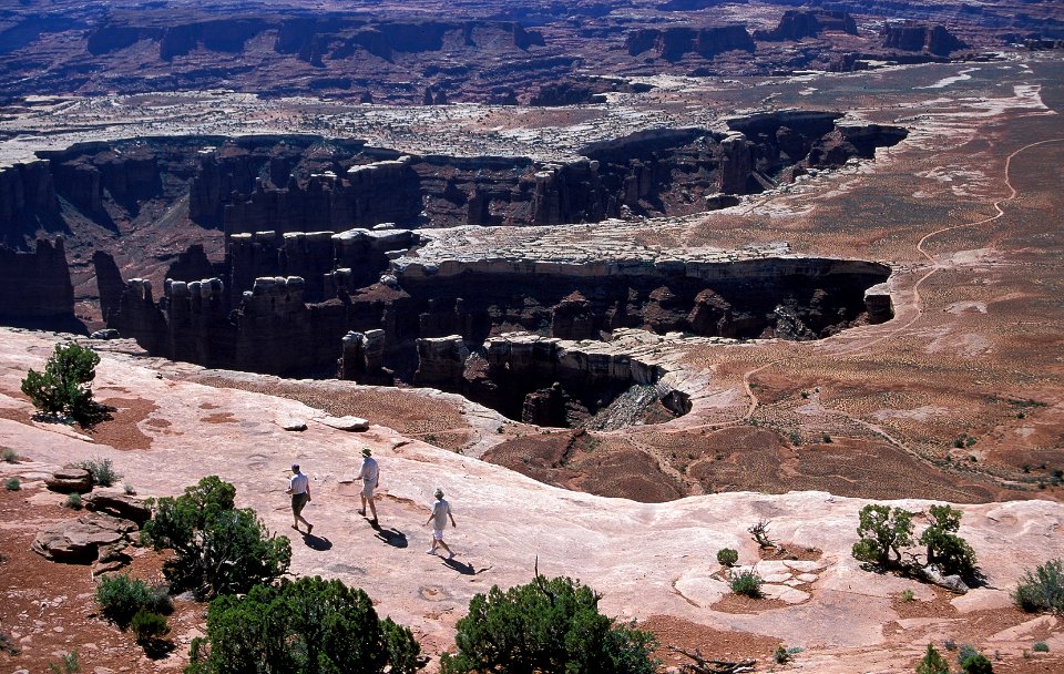 Hikers at Grand View Point (7167160582)