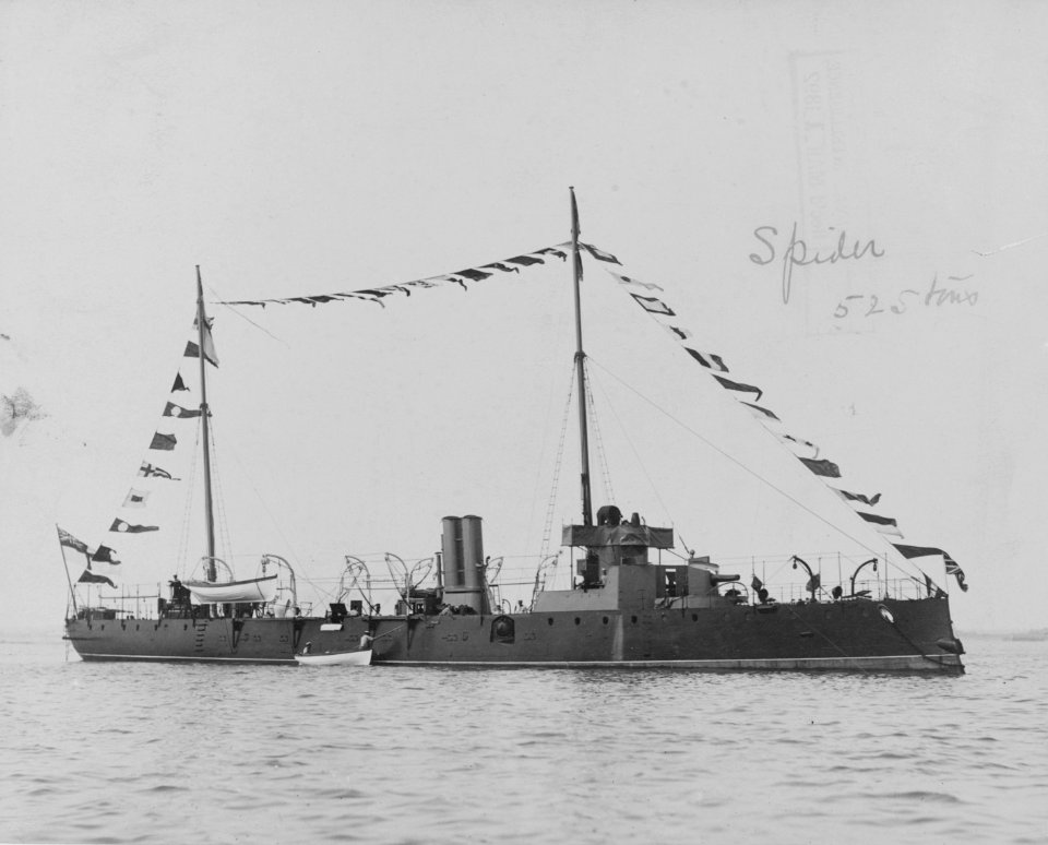 HMS Spider (1887), one of the prototype class of torpedo gunboat in the Royal Navy. (51067988638)
