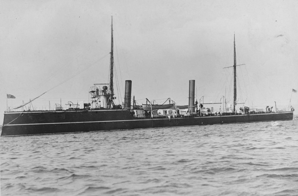 HMS Karrakatta a 1889 Torpedo Gunboat. (49979656263)