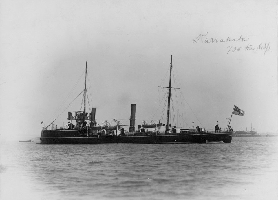HMS KARRAKATTA a British torpedo-gunboat, 1889 (50999578405)