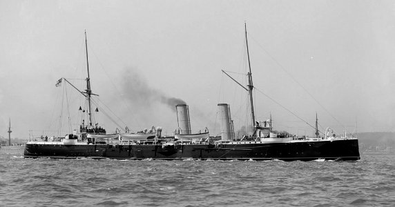 HMS Magicienne between 1890 and 1899. (49073557043)