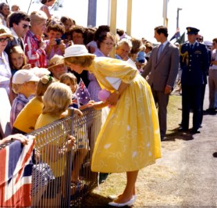 HRH The Princess of Wales, Brisbane Airport, 1983 (36761857772)