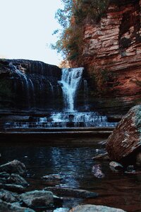 Rocks trees fall photo