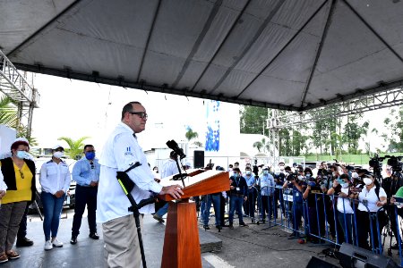Inauguran hospital para atender pacientes con COVID-19 en Escuintla, 20200902 JKM 8677 (50300238581)