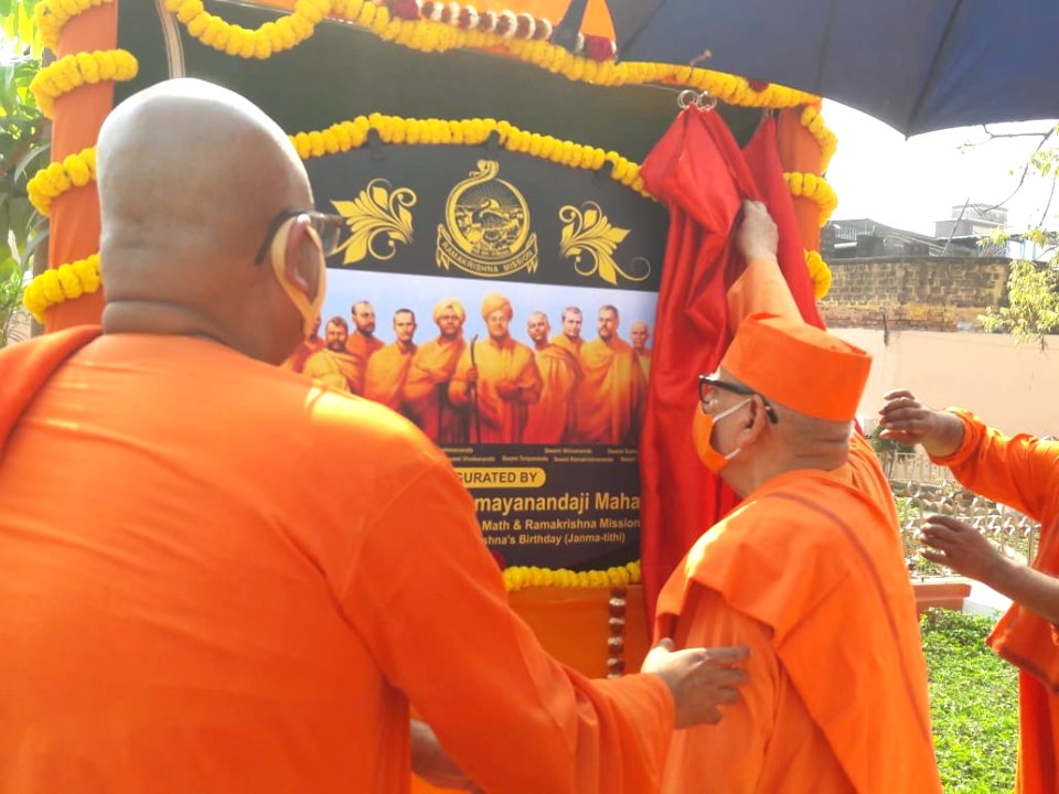 Inauguration of Relievo of Sri Ramakrishna's Monastic Disciples- Baranagar Mission(3)
