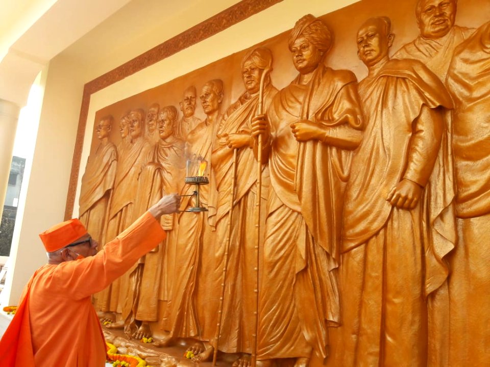 Inauguration of Relievo of Sri Ramakrishna's Monastic Disciples- Baranagar Mission(5)