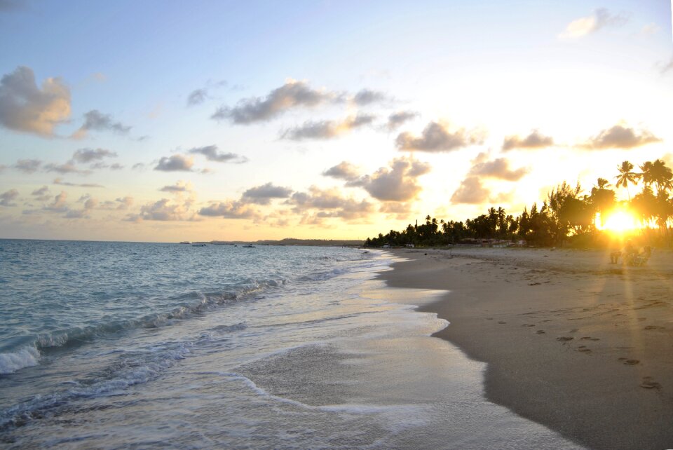 Sunset sea brazil