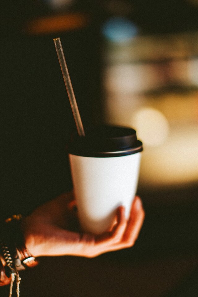 Espresso cup hand