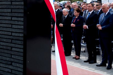 Jarosław Kaczyński, Beata Szydło, Andrzej Duda Gazoport im. Lecha Kaczyńskiego