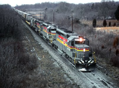 L&N 3603 SD40-2 in February 1980 (33885517715)