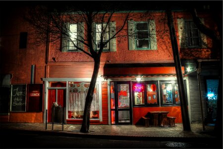 Open neon sign photo