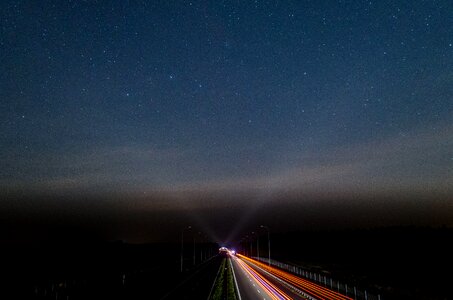 Lights highway sky photo