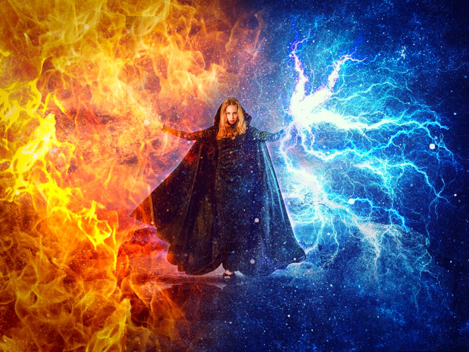 Insubstantial flame fire