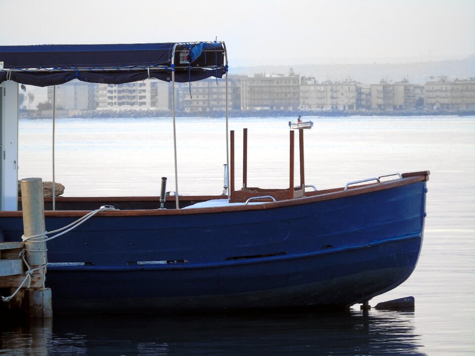 Calm sea fishing marina