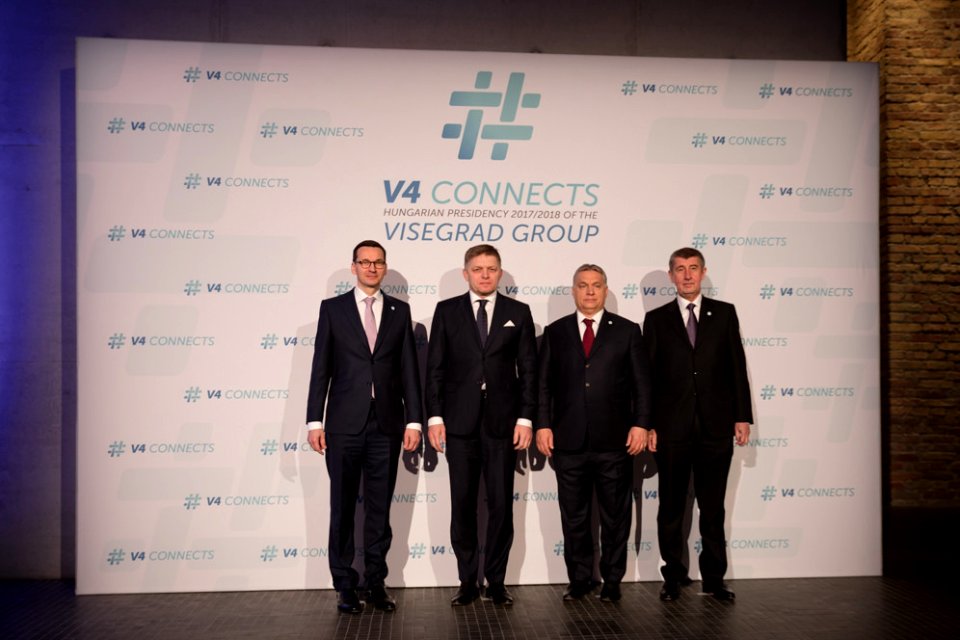 Premier Mateusz Morawiecki na szczycie premierów Grupy Wyszehradzkiej (26036436518)