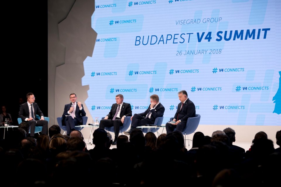 Premier Mateusz Morawiecki na szczycie premierów Grupy Wyszehradzkiej (39912470501)