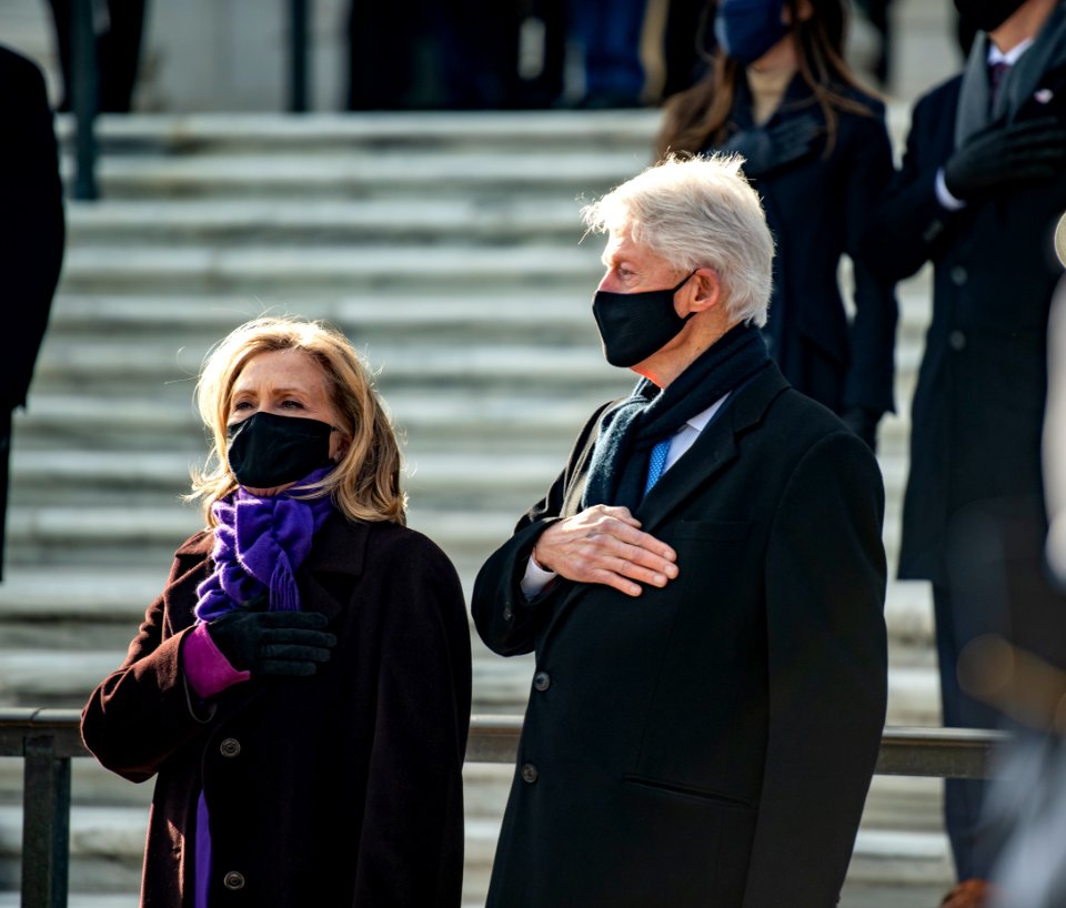 President Joseph R. Biden, Jr. and Vice President Kamala Harris participated in a Presidential Armed Forces Full Honors Wreath-Laying Ceremony at the Tomb of the Unknown Soldier at Arlington National Cemetery (50857745622) (1)