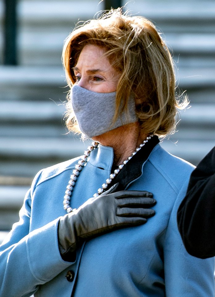 President Joseph R. Biden, Jr. and Vice President Kamala Harris participated in a Presidential Armed Forces Full Honors Wreath-Laying Ceremony at the Tomb of the Unknown Soldier at Arlington National Cemetery (50857648131) (cropped)