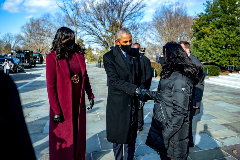 President Joseph R. Biden, Jr. and Vice President Kamala Harris participated in a Presidential Armed Forces Full Honors Wreath-Laying Ceremony at the Tomb of the Unknown Soldier at Arlington National Cemetery (50857742442)