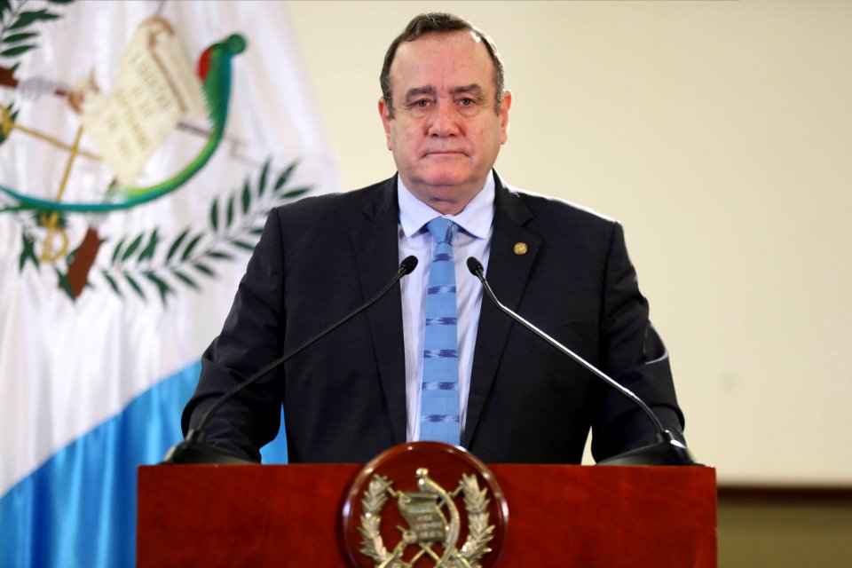 Presidente Giammattei (marzo 2020)