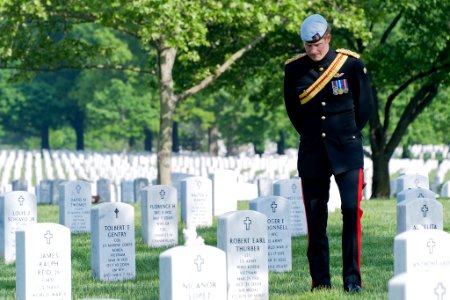 Prince Harry visits Arlington National Cemetery (9721395282)