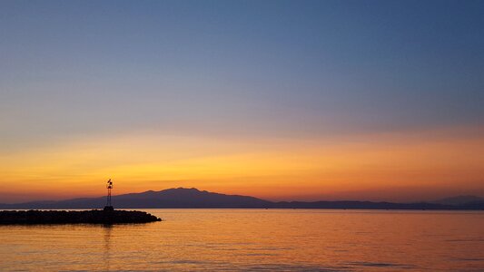 Sea sky dusk