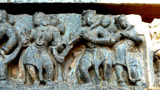 Reliefs at Hoysaleswara Temple (51057099571) photo