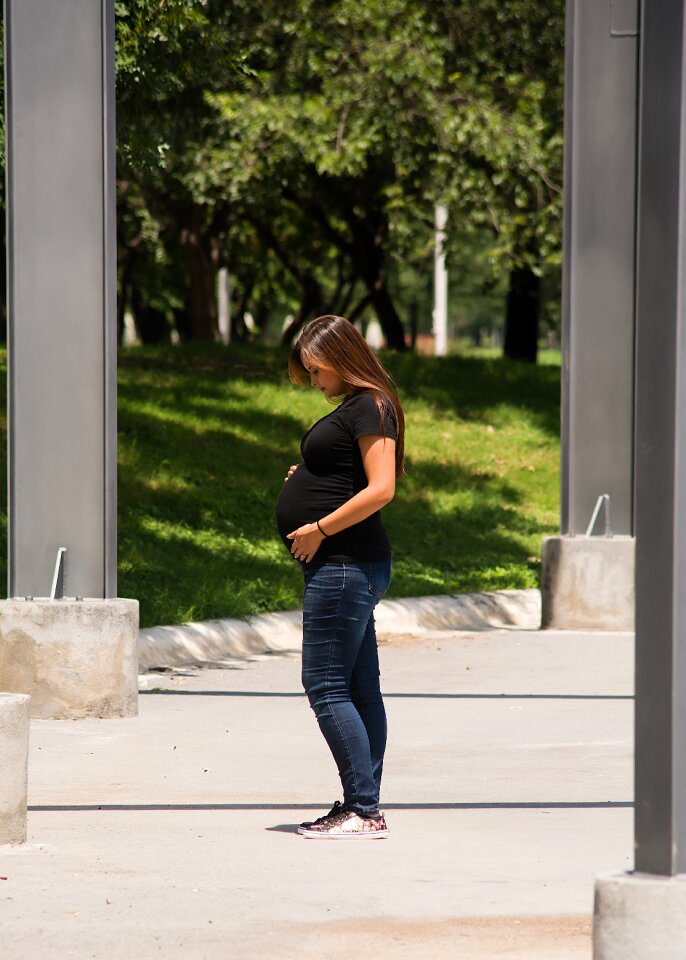 Woman pregnant pregnancy session