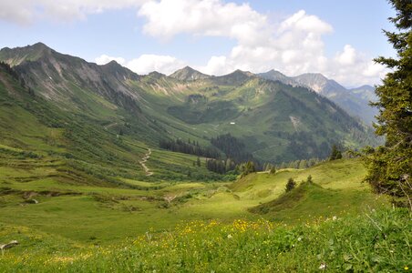 Sky landscape alm