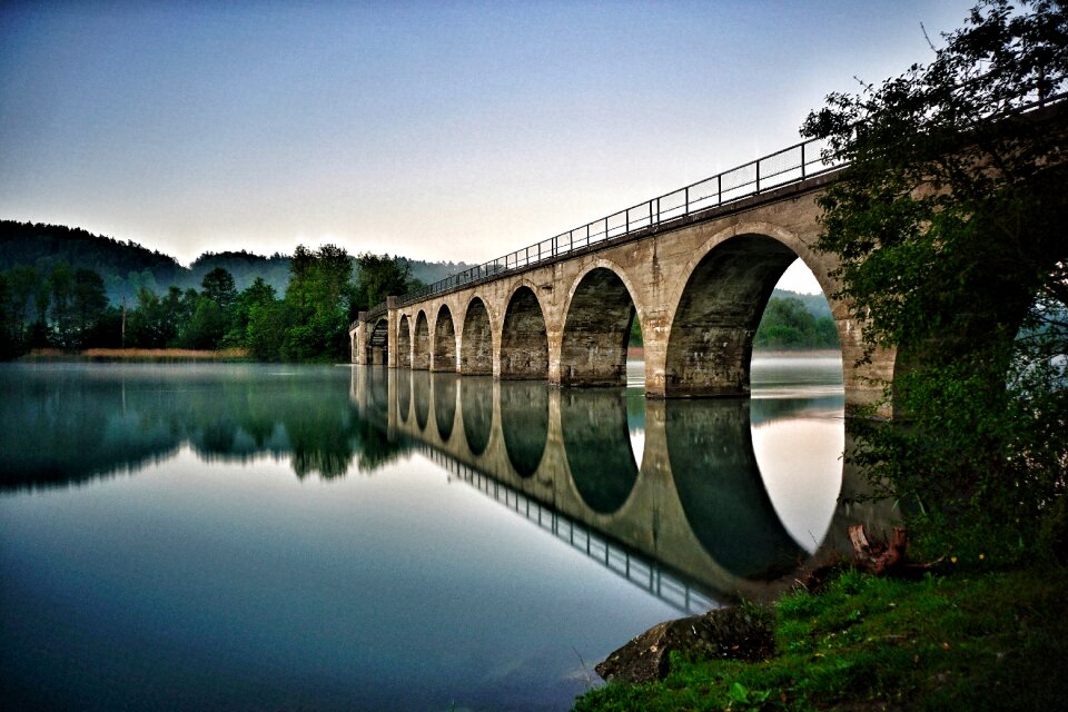 Long exposure switzerland bridge