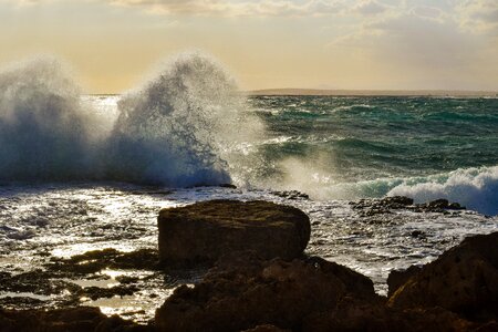 Water sea rocky photo