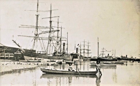 Sailing ships and steamers at Port Pirie, S.A. - 1909 (47065382534)