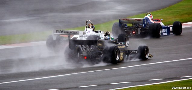 Silverstone Classic - Vintage F1 Cars In The Rain (19845979759)
