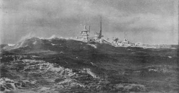 SMS Gneisanau somewhere in the North Atlantic Circa 1941 (49034220941)