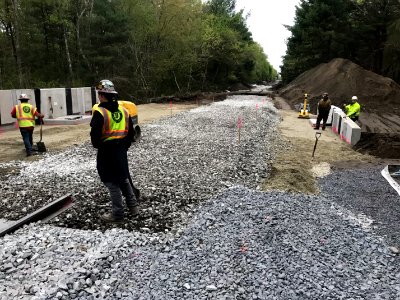 South Coast Rail May 20, 2019, Preparation for Track Restoration, Berkley (47855859982)
