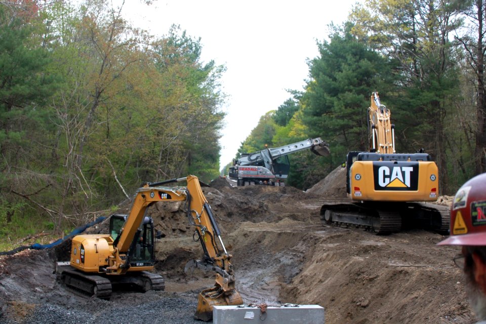 South Coast Rail May 20, 2019, Culvert Location Excavation, Berkley (47907900831)