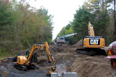 South Coast Rail May 20, 2019, Culvert Location Excavation, Berkley (47907900831)