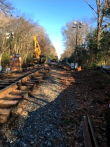 South Coast Rail, January 2020, Lakeville Track Removal (49357372387)