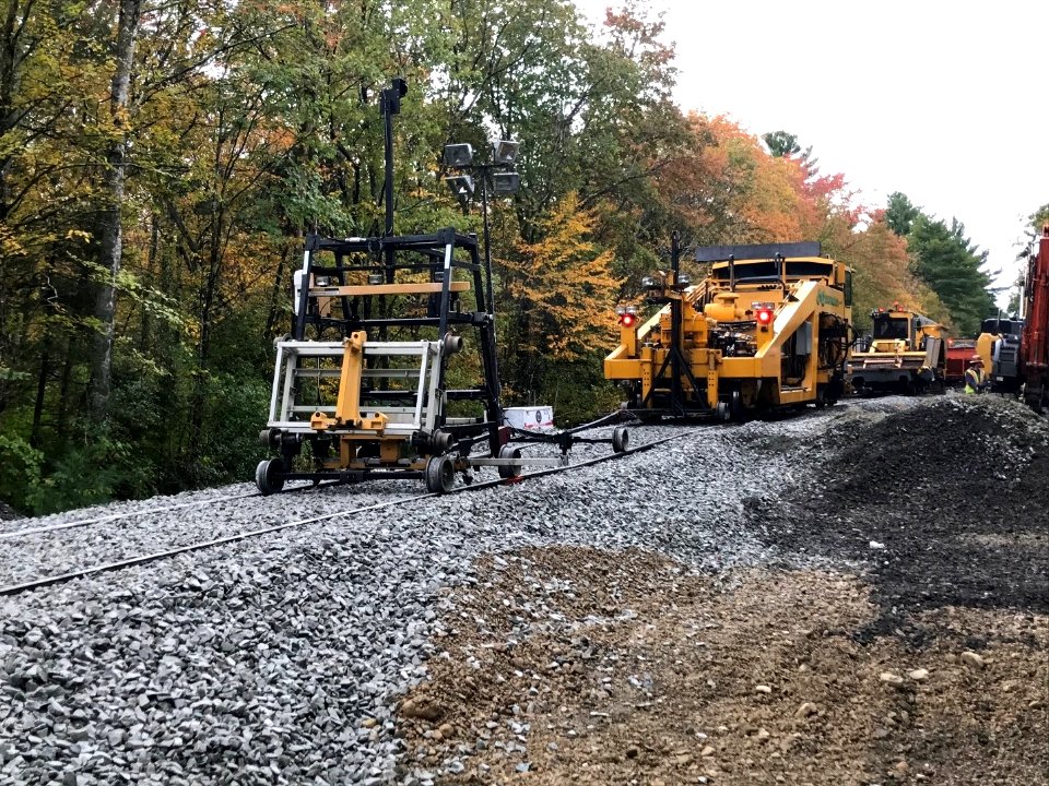South Coast Rail, New Bedford Track Restoration, October 2019 (48876863922)