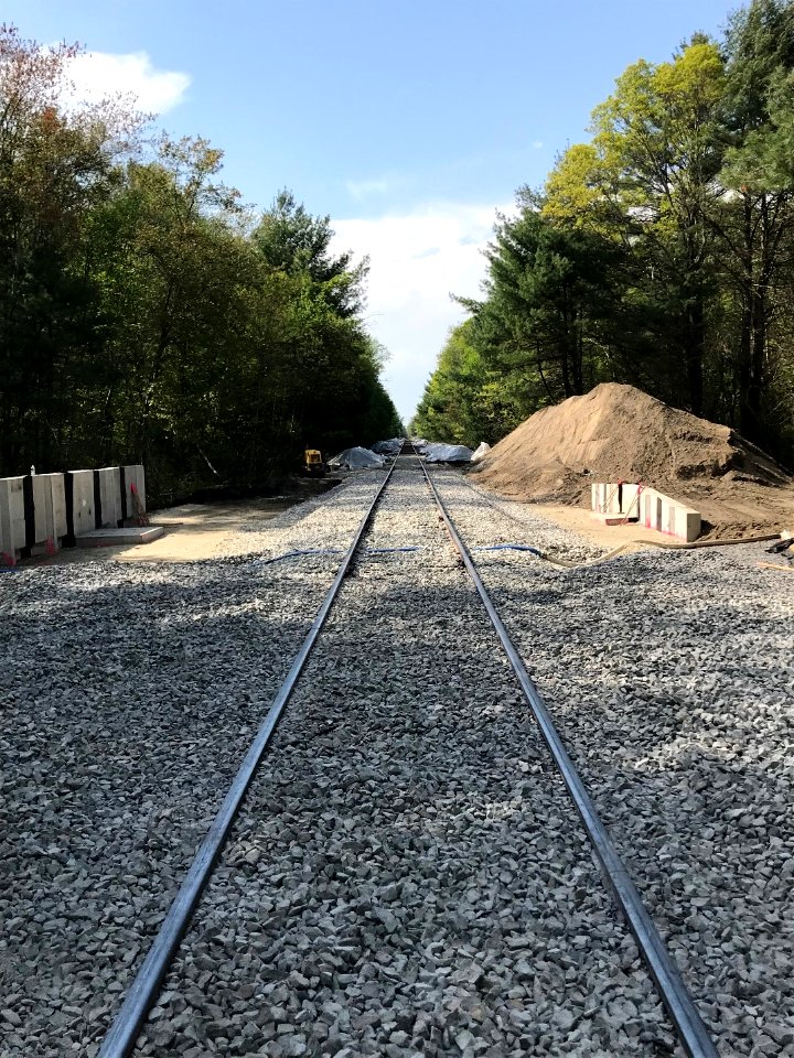 South Coast Rail May 20, 2019, Track Restoration Completed, Berkley (47907926161)