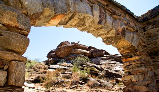 South Mountain Rock Formation Through a Window (39443894372)