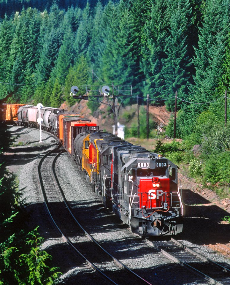 SP 6803 westbound at Heather, OR on July 28, 1987 (33143563952)