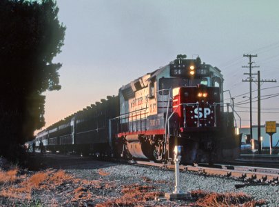 SP 3197 with Train 54 in San Carlos, CA in September 1982 -- 3 Photos (32903508532)