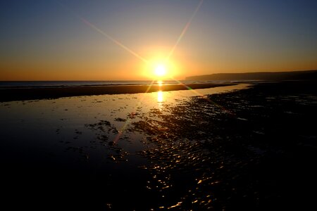 Sun water morning